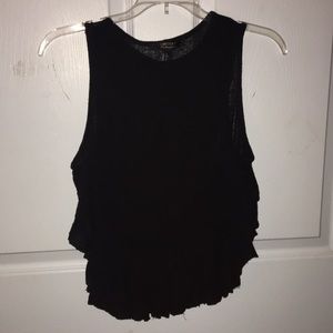 Loose black tank